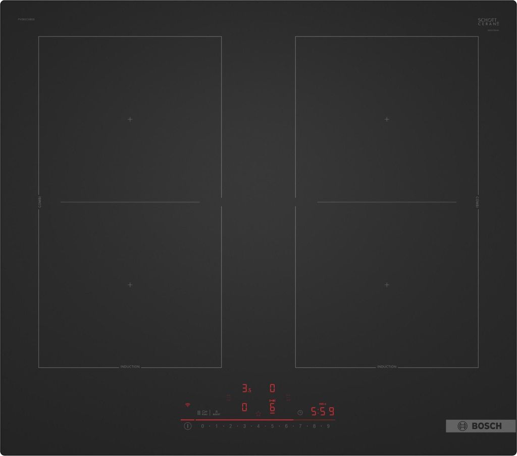 Bosch PVQ61CHB1E Serie 6 Induktionskochfeld 60 cm, autark, Matt Design