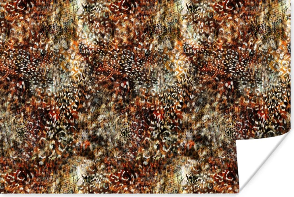 MuchoWow Poster Tierdruck - Tiger - Schlange - Tiere 30x20 cm - Plakate - Print