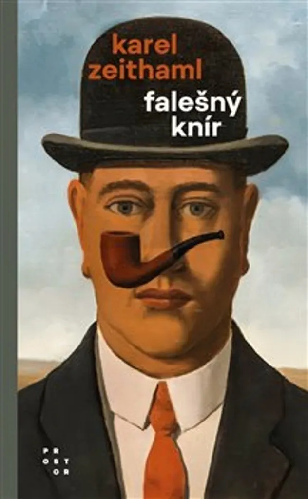 Fausse Moustache Karel Zeithaml Noire Adhésive pour Costume de Théâtre