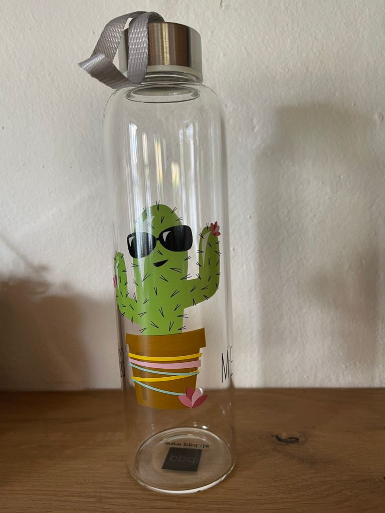 Glasflasche - Glass Bottle Hug Me Cactus
