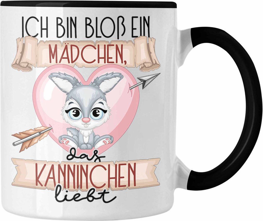 Trendation - Kaninchen Tasse Geschenk Frauen Ich Bin Bloß Ein Mädchen Das Kaninchen Liebt Hasen Kaninchen-Liebhaberin Geschenk Spruch Geburtstag ...