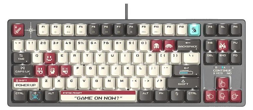 A4TECH Mechanische Tastatur Bloody S87 Pixel-Rot USB BLMS Produktbild 