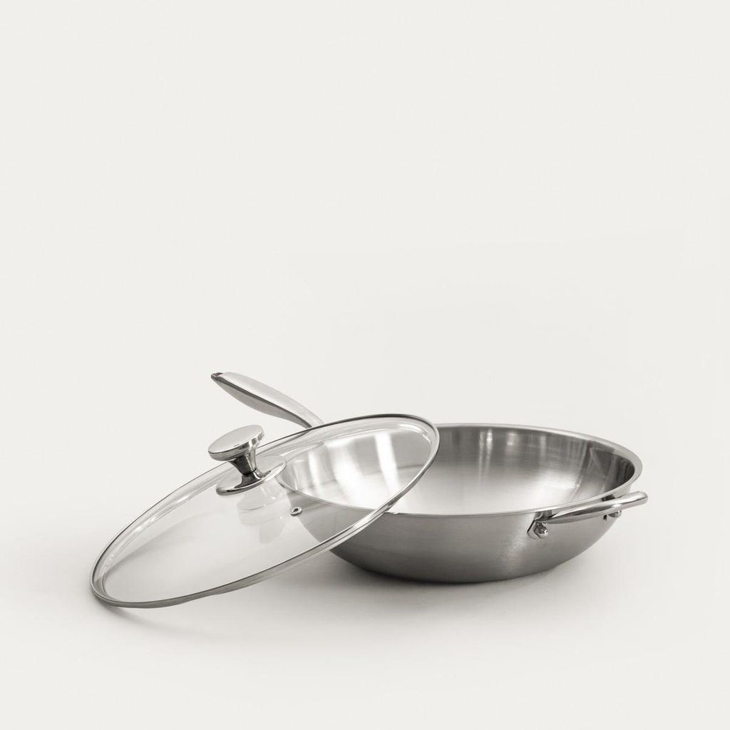 HOMLA ARDEN Edelstahl-Wok 34 cm