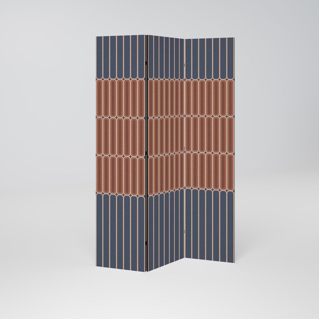SpaceRebels Paravent Raumteiler - 3-teilig Raumtrenner, Druck 2-Seite - Raumtrenner - Trennwand Wohnung - Room Divider - Spanische Wand Deko Modern...