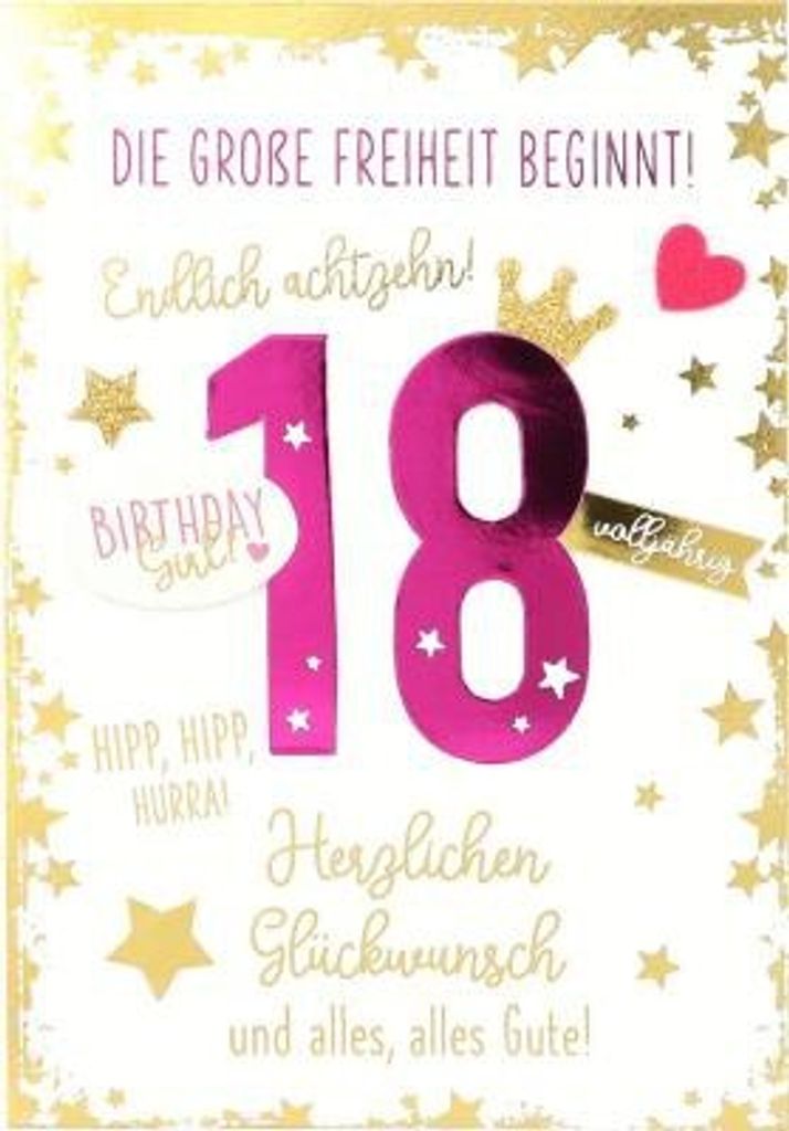 Depesche Klappkarten Elegance Sortierung : 18 - Die große Freiheit beginnt! Endlich Klappkarten Elegance Sortierung Neu: 18 - Die große Freiheit ...