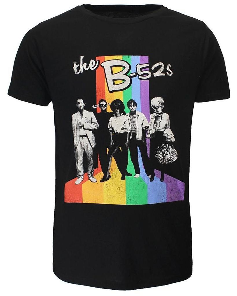 Das Rainbow Band-Foto-T-Shirt der B-52 - S