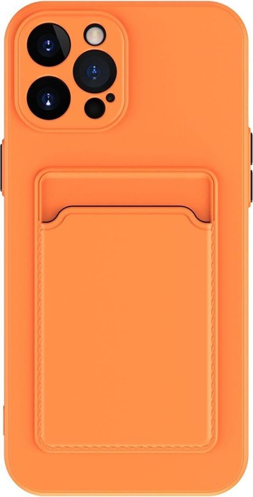 König Design Hülle kompatibel mit Apple iPhone 15 Pro Kunststoff Soft Handyhülle - Handy Case Orange