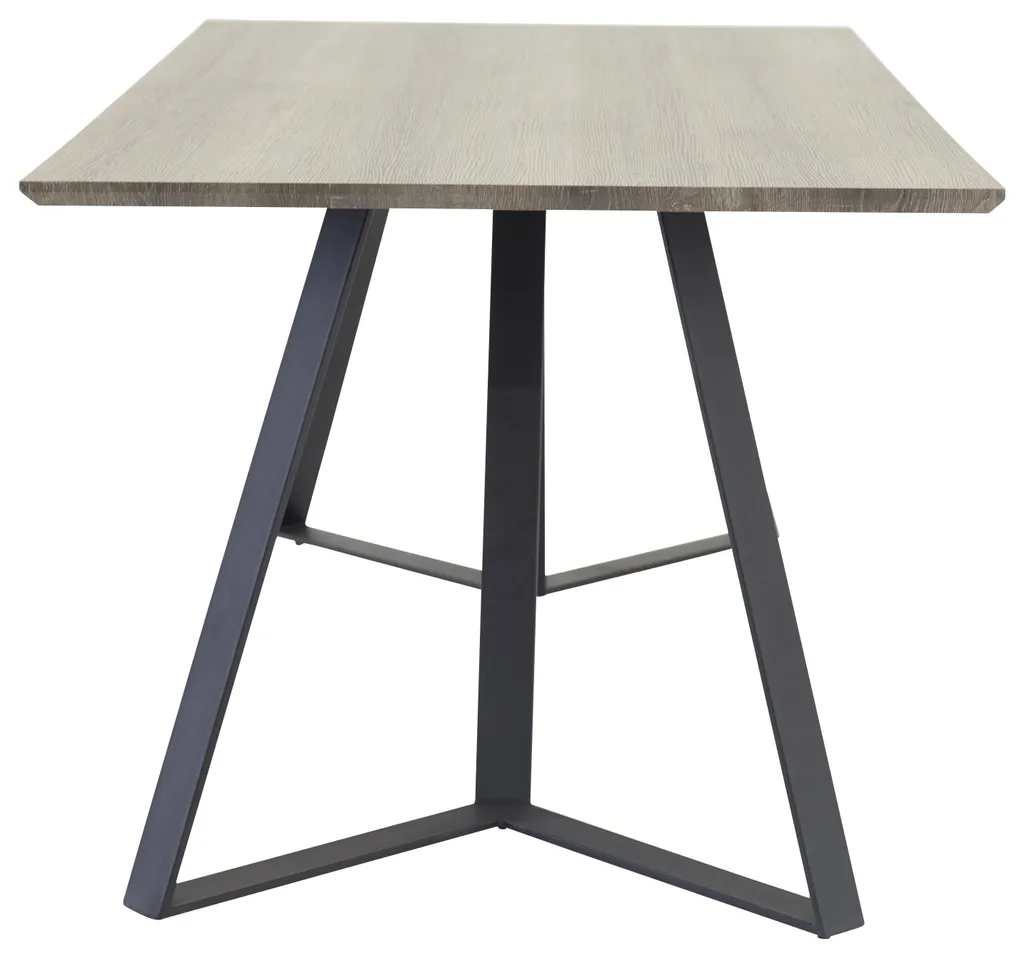 Grande table de repas rectangulaire Marina bois d'orme 180 cm