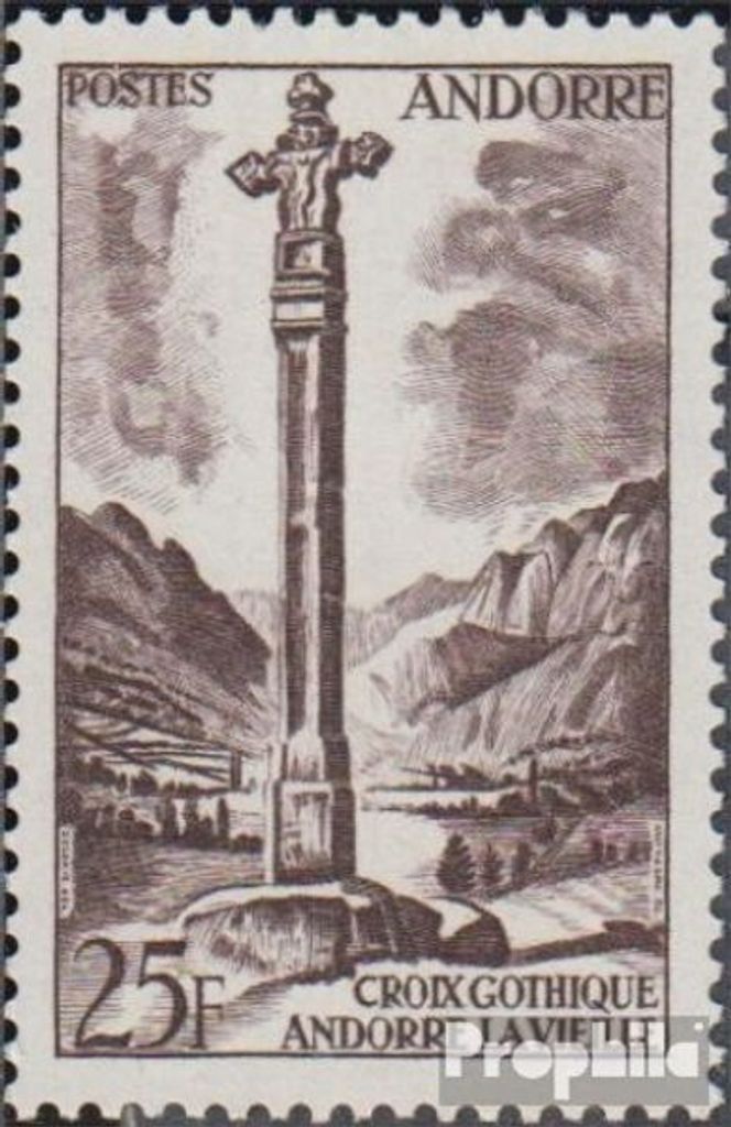 Briefmarken Andorra - Französische Post 1955 Mi 153 postfrisch Landschaften