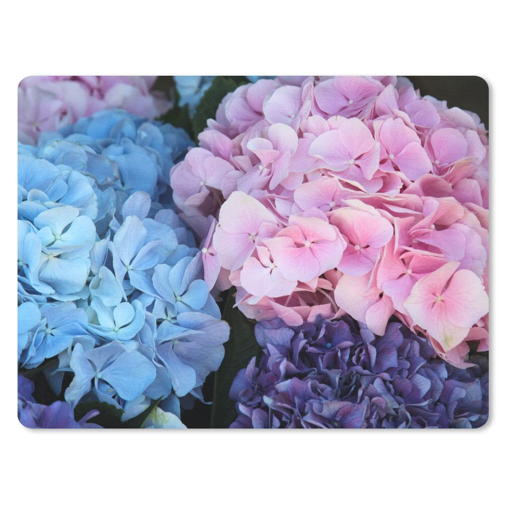 MuchoWow Mauspad Mousepad Blumen - Strauch - Hortensie - Botanisch 40x30 cm - Mousepads - Maus Mat - Pad - Mausunterlage - Anti Rutsch