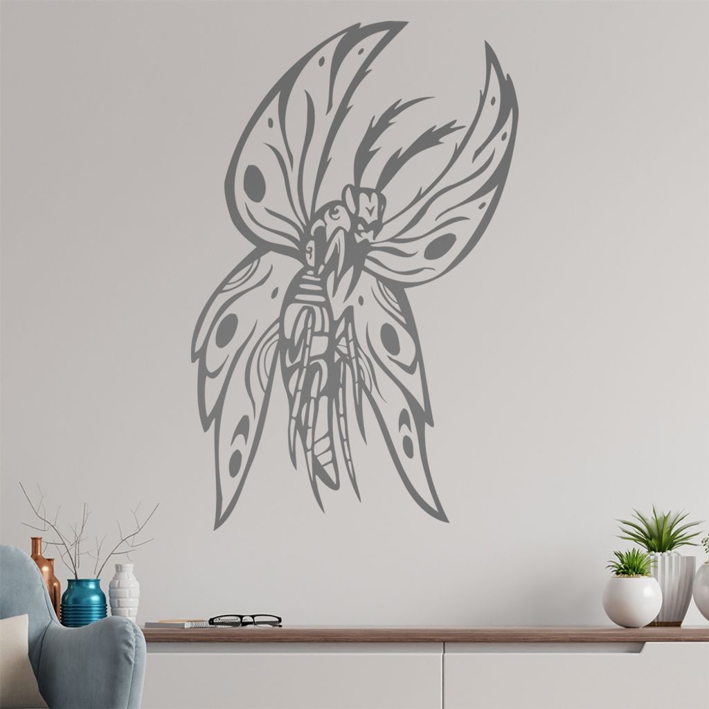 Killer Motte Wandtattoo in 6 Größen - Wandaufkleber Wall Sticker - Dekoration, Küche, Wohnzimmer, Schlafzimmer, Badezimmer