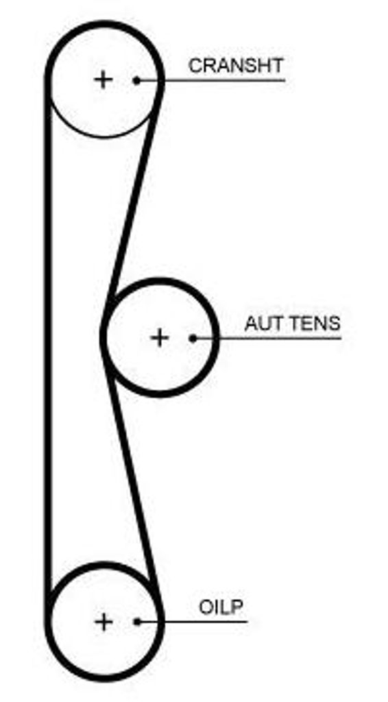 GATES T375HOB Zahnriemen für FORD Focus Mk4 Turnier (HP) 446mm 46-Zähne