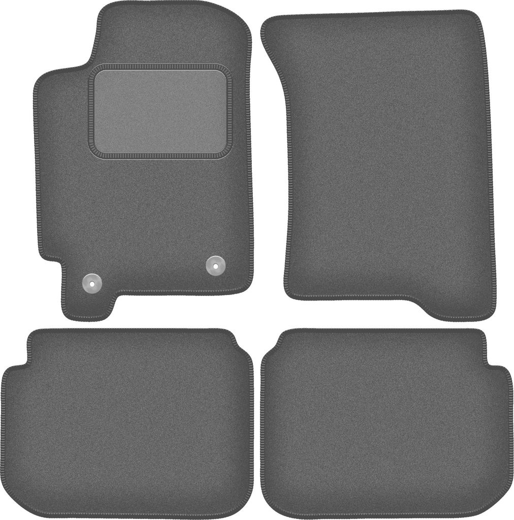 Graphit-Fußmatten für: Subaru Impreza GC mit Lüftungsschlitzen, Fließheck, Limousine, Kombi (1992-2001)