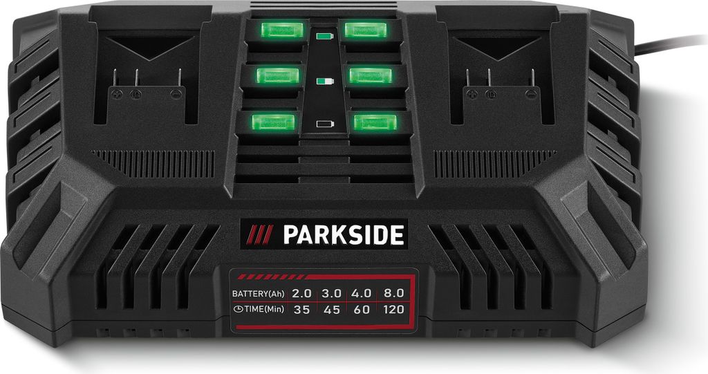 PARKSIDE® 20 V Akku-Doppelladegerät »PDSLG 20 A1«, 4,5 A Produktbild 