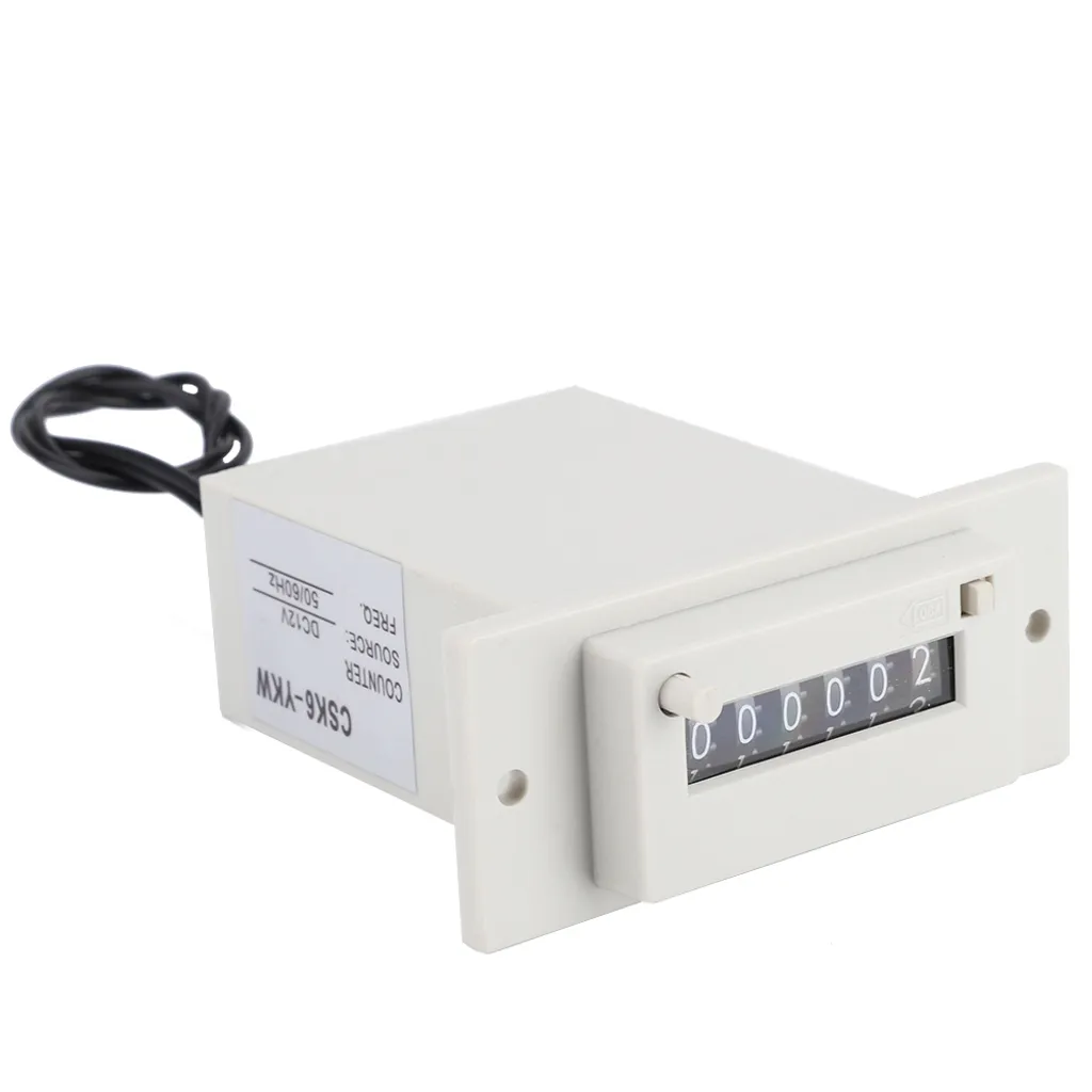 Contatore elettromagnetico, contatore a 6 cifre, contatore a impulsi, contatore elettronico a 6 cifre, contatore a impulsi a cifre