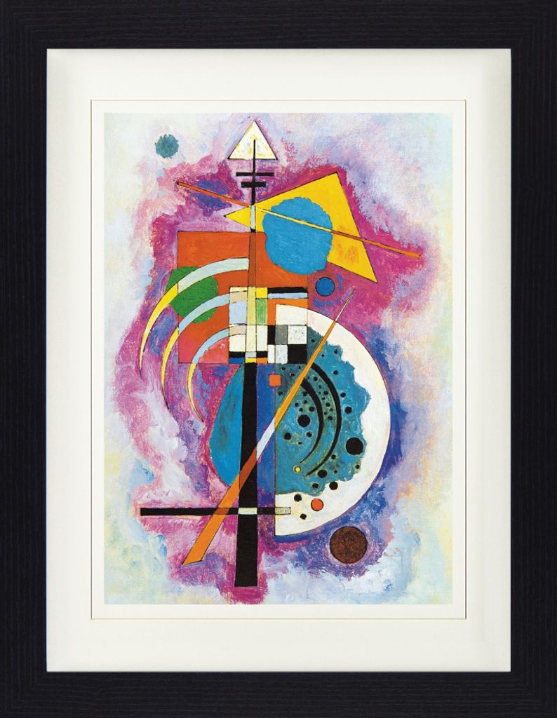 Wassily Kandinsky Gerahmtes Bild Mit Edlem Passepartout | Wand-Bilder | Im Bilderrahmen - Hommage An Grohmann, 1926 (40 x 30 cm)