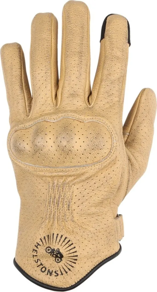 Gants moto Helstons Sun Air Beige Taille 13 - Protection Cuir d'Été
