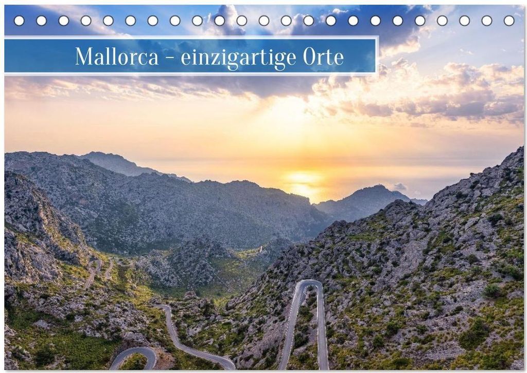 Mallorca - einzigartige Orte (Tischkalender 2026 DIN A5 quer), CALVENDO Monatskalender