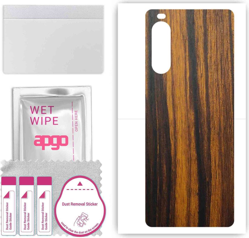 apgo Rückseite Schutzfolie, Skin, kompatibel mit Sony Xperia 10 III Lite, Hinten Displayschutzfolie aus Vinylfolie, kratzfest, einfache Montage - ...