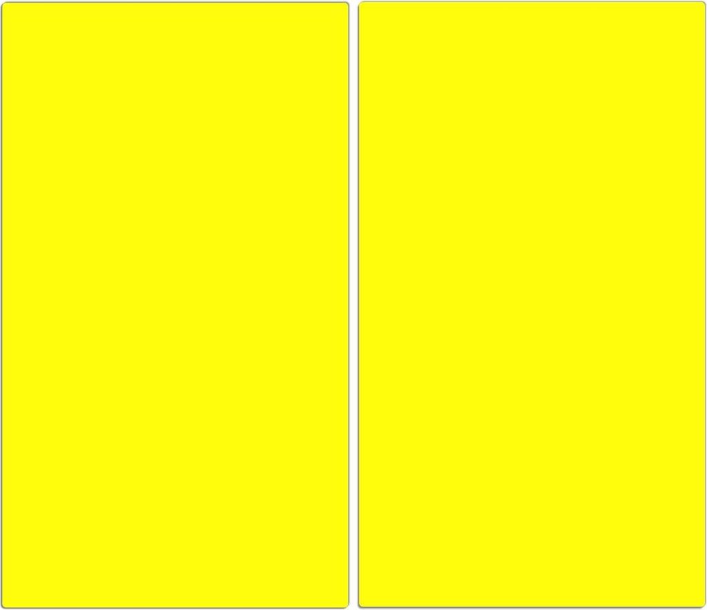 Spritzschutz Herdabdeckplatte Schneidebrett aus Glas Gelber Hintergrund II 2-Teilig (60x52cm)