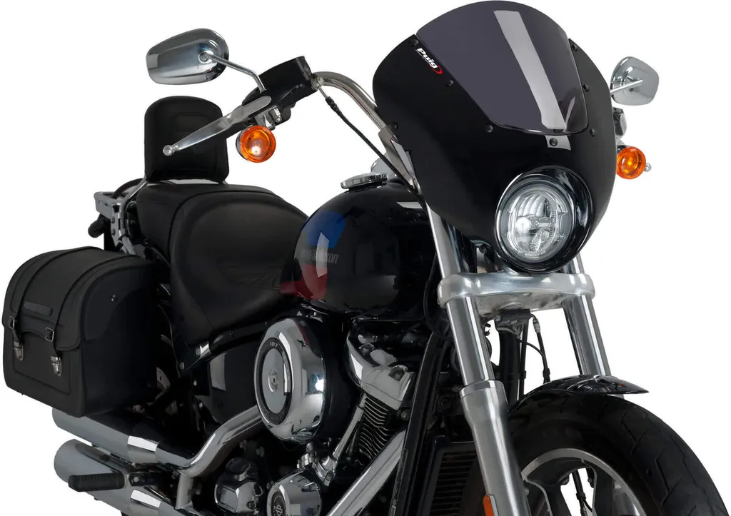 Sute-vent PUIG semi-fumé pour Harley Davidson Softail Low Rider S