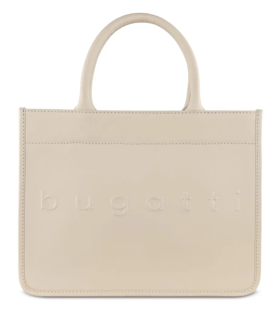 Sac de Cours et Travail Bugatti Daphne en Cuir Beige - Idéal pour le Bureau
