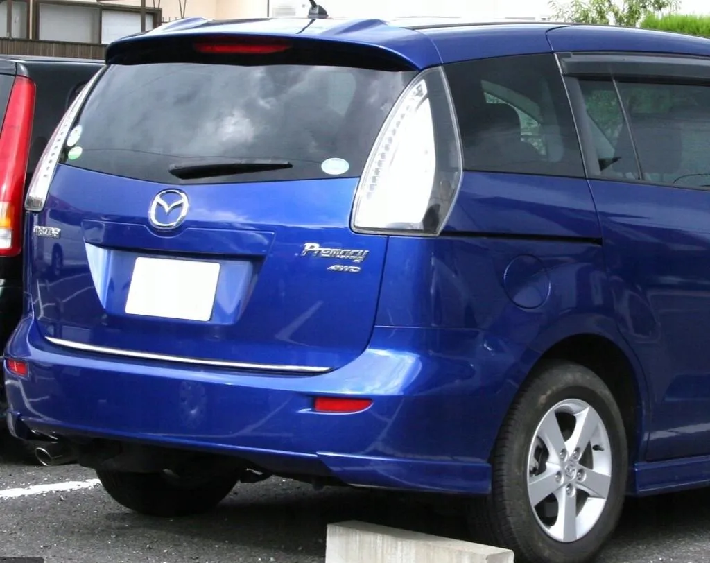Bande chromée autocollante pour hayon Mazda Premacy 2 haute qualité
