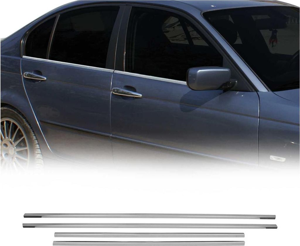Okenní lišty pro BMW řady 3 E46 1998-2007 nerezová ocel Obrázek produktu 