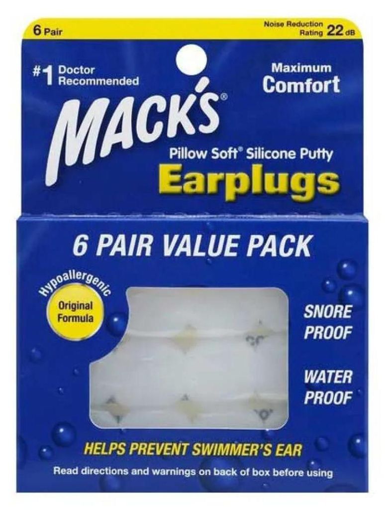 Macks Earplugs (6 Paar) Productafbeelding 