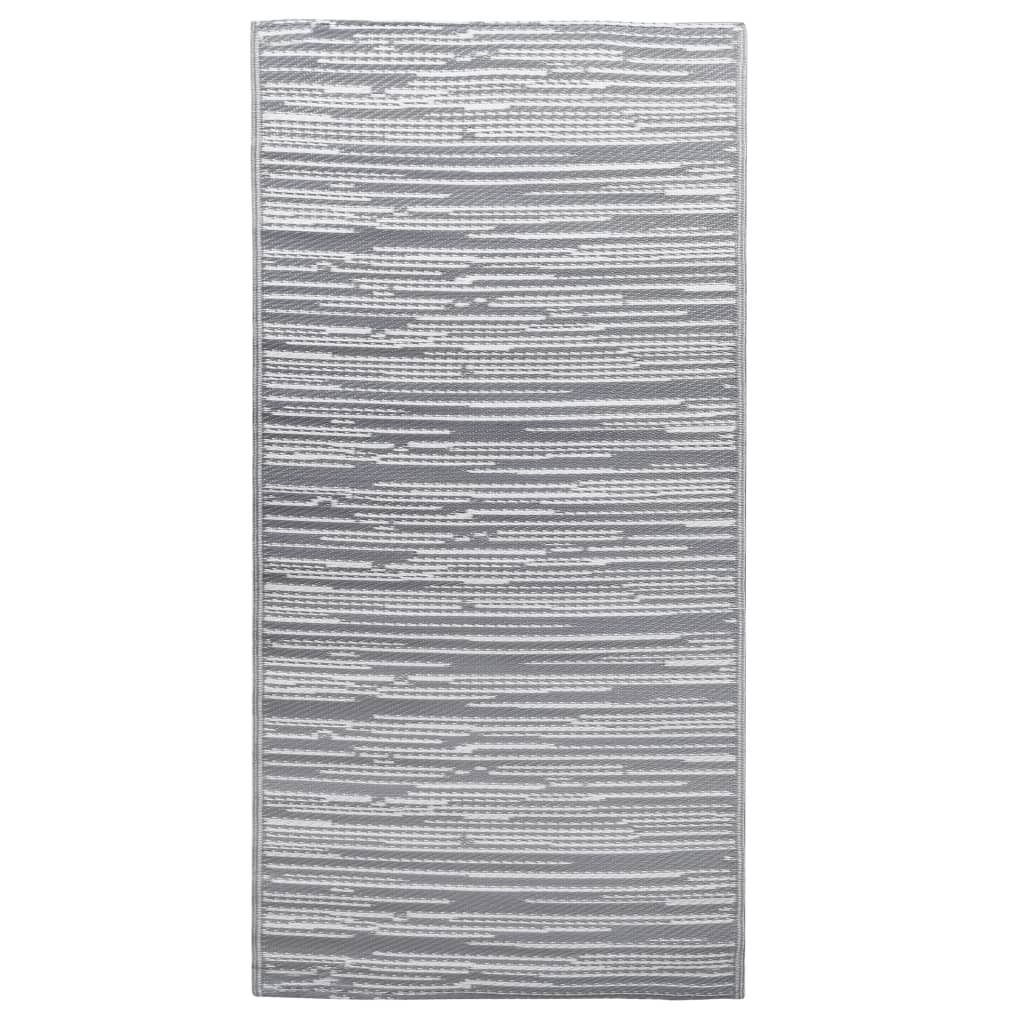 vidaXL Outdoor-Teppich ARAKIL Grau 190x290 cm PP