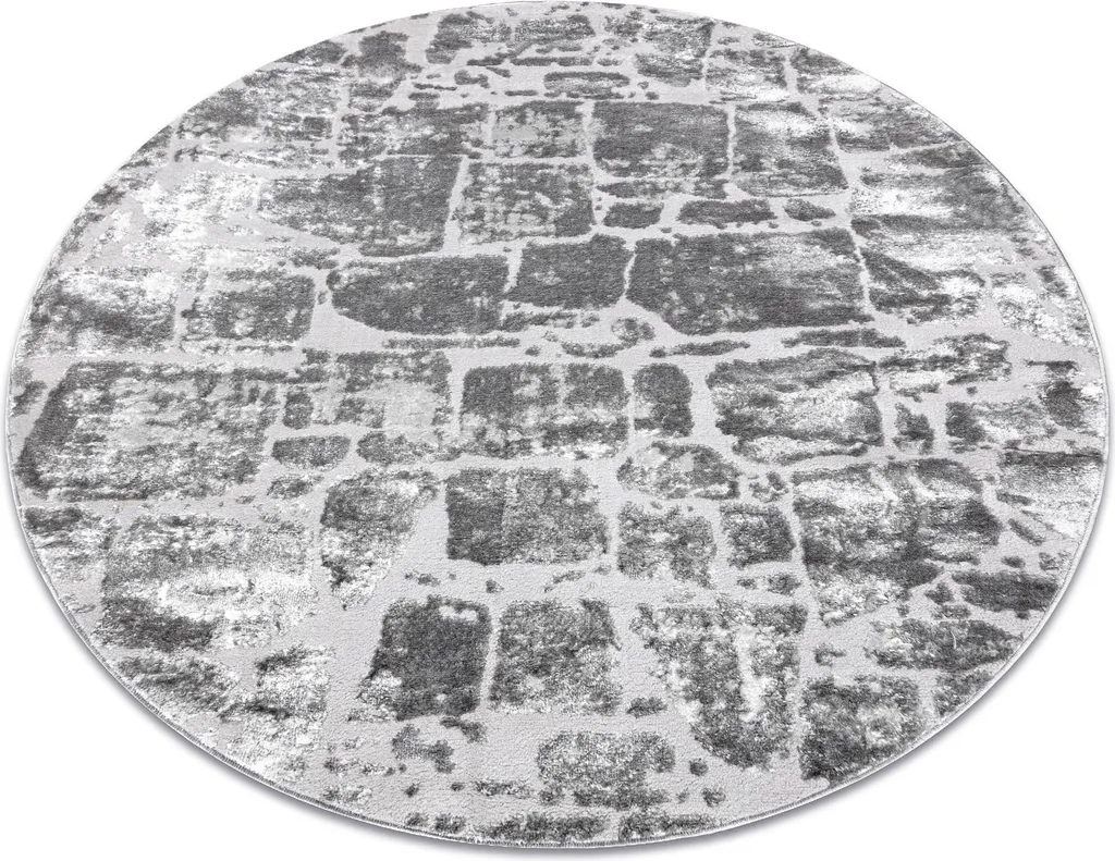 Tapis Structural Double Molleton Gris MEFE 6184 Motif Géométrique