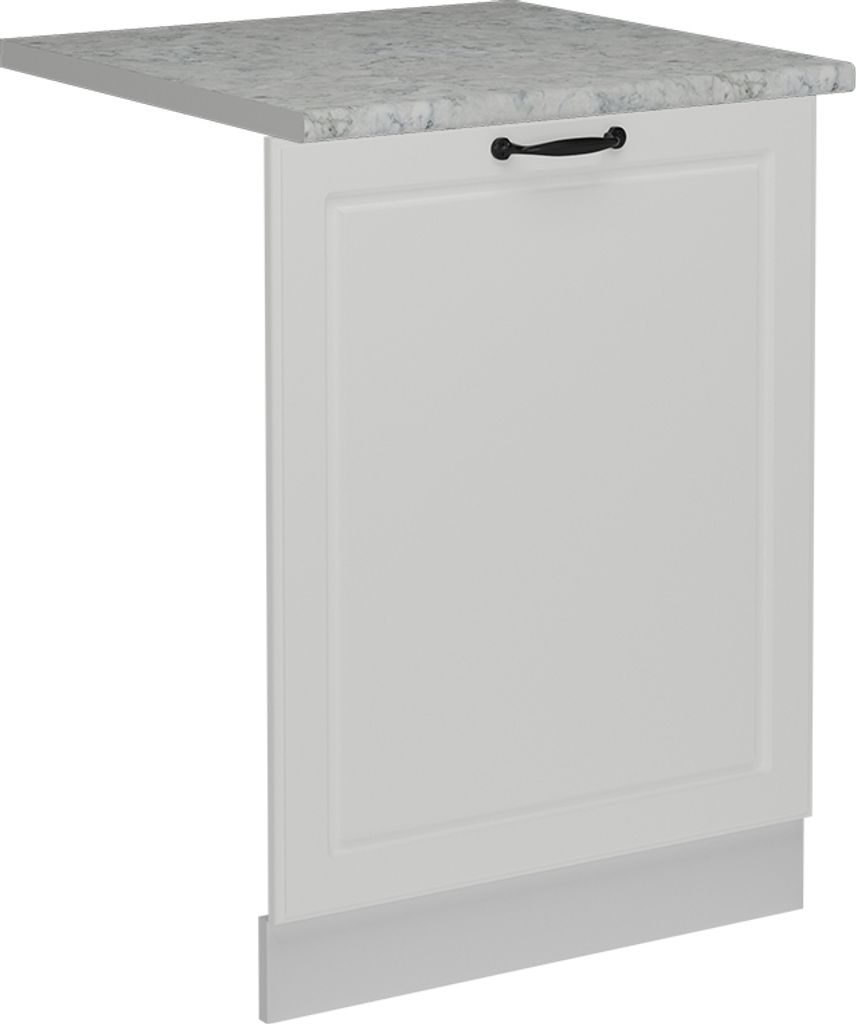 Geschirrspülblende Vicco R-Line Weiß Landhaus 60 cm , AP Marmor, Model 55072