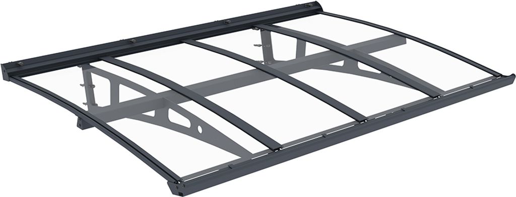 Westmann Metall Vordach Luxa Anthrazit 100x150x32 cm