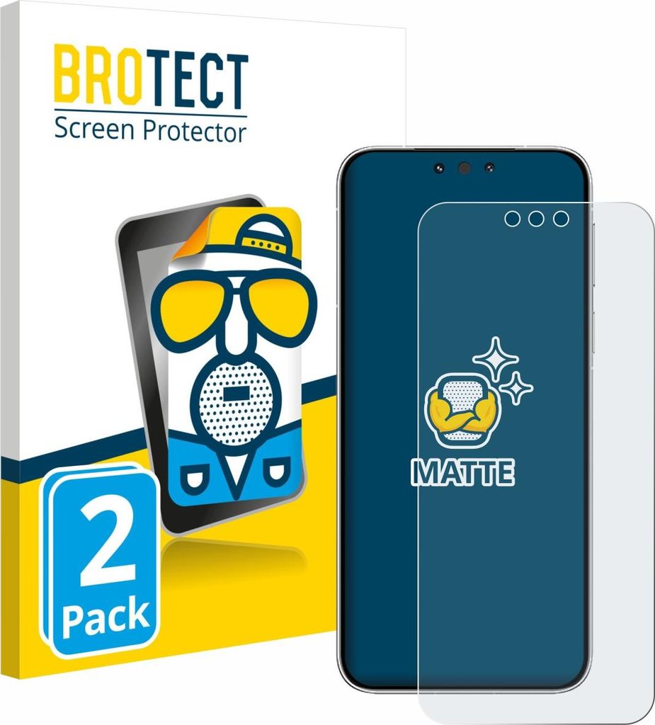 2x BROTECT Schutzfolie für Huawei Mate 80 Pro Displayschutz Displayschutzfolie Folie Matt Entspiegelungsfolie