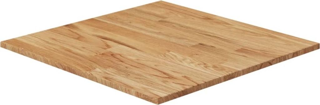 Tischplatte Quadratisch Hellbraun 70x70x1,5cm Behandelte Eiche
