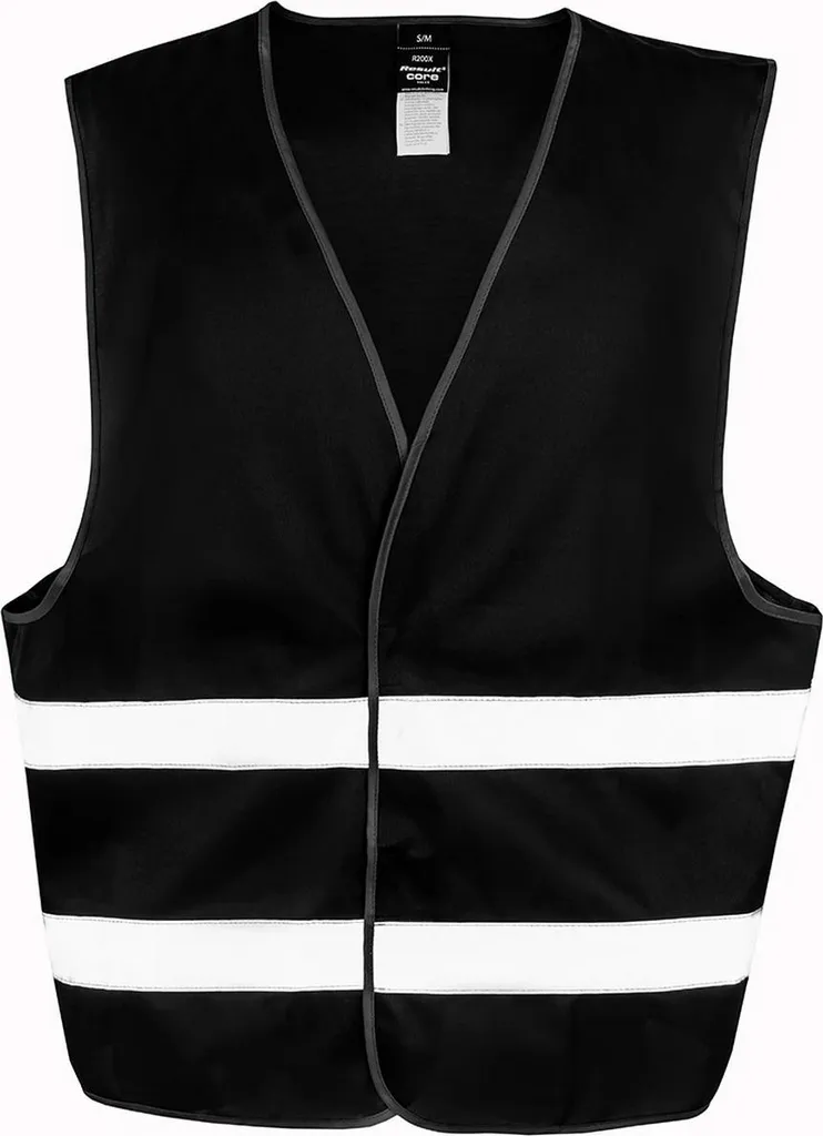 Result Core - Gilet Hi-Vis "Enhanced" per uomo/donna Unisex PC7938 (XXL-3XL) (Nero)