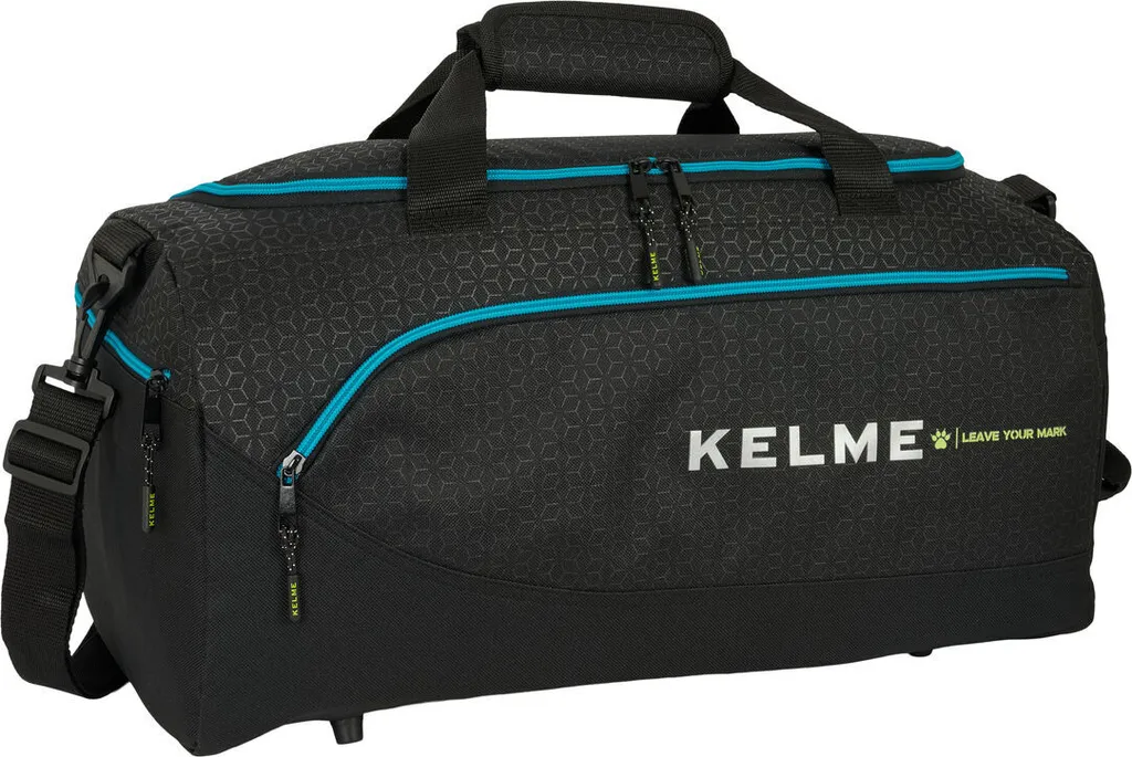 Kelme Iron Nero: Borsa Calcio con Vano Scarpe e Doppia Cerniera