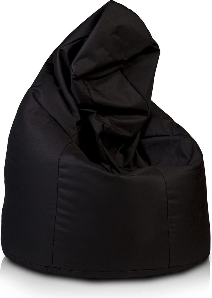 Ecopuf - Sitzsack Bean Bag Gamingsessel 90 x 130 cm, Active Schwarz Nc14