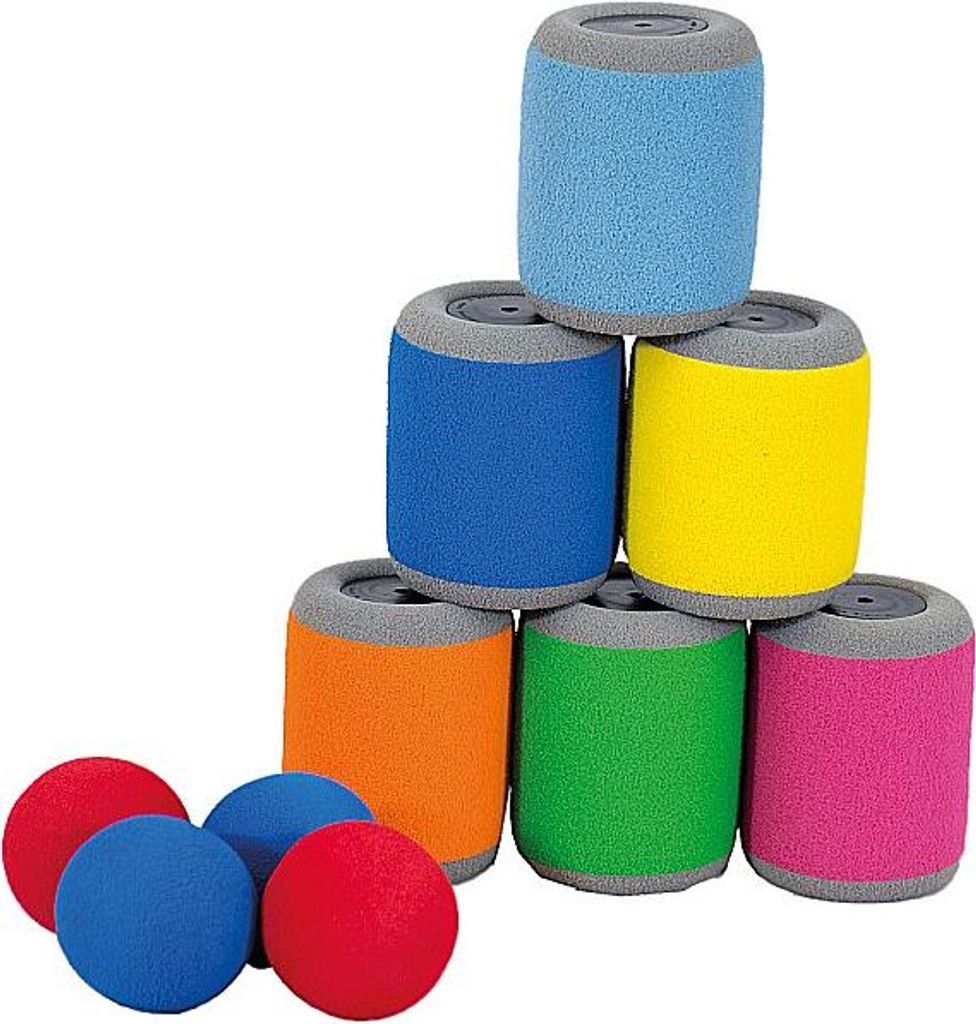 2GETHER Dosenwurfspiel Soft Eco Dosen werfen Party Set Spiel