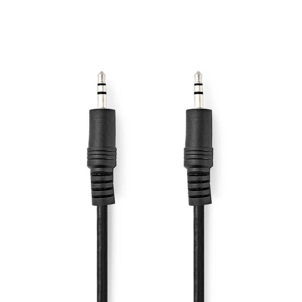 Nedis Stereo-Audiokabel - 3.5 mm Stecker - 3.5 mm Stecker - Vernickelt - 5.00 m - Rund - Schwarz - Label