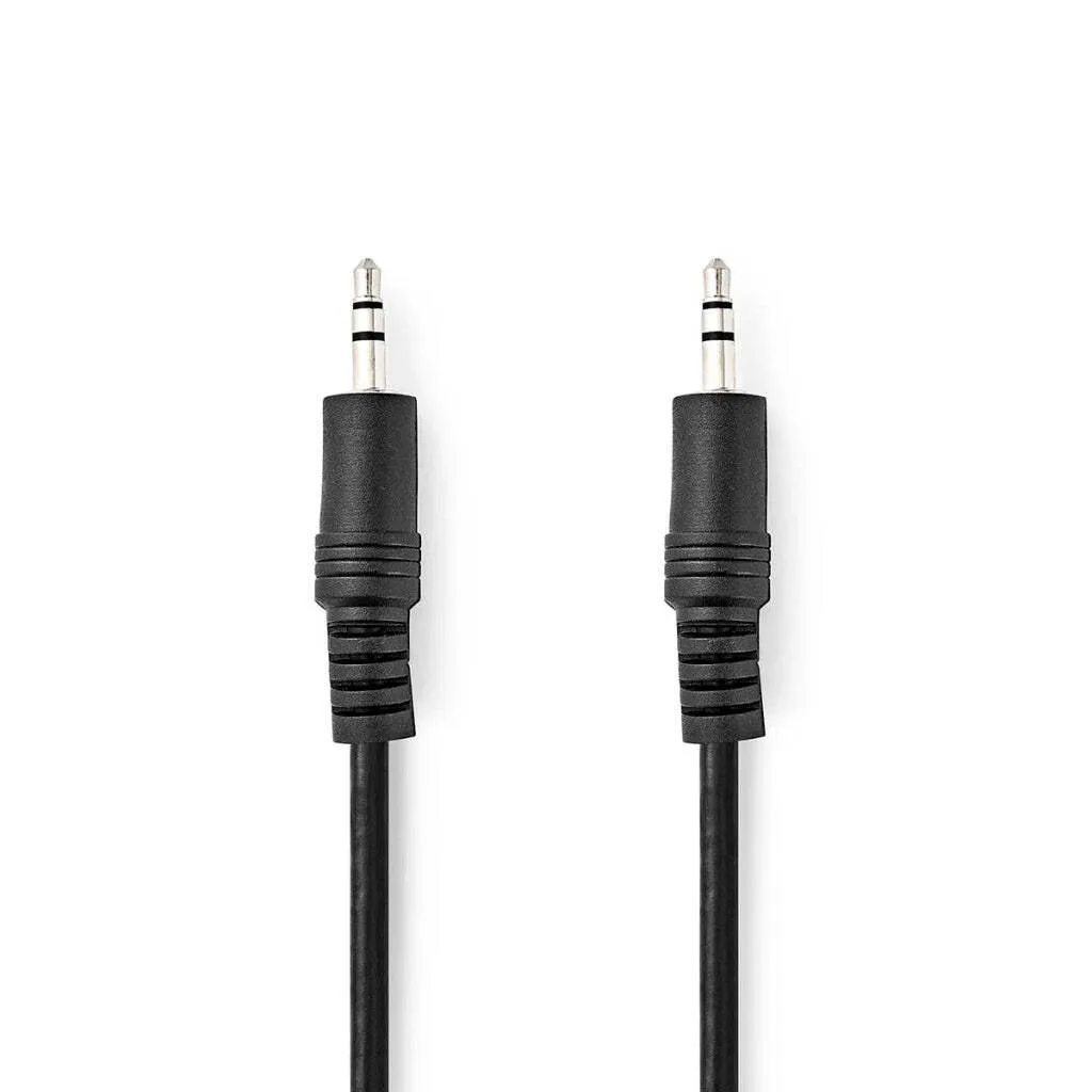Cavo Audio Stereo 3.5mm Maschio 5m | Jack Aux Nero per PC e Smartphone