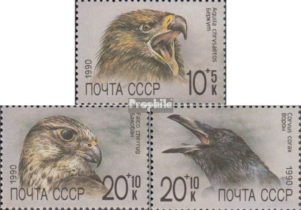 Briefmarken Sowjetunion 1990 Mi 6079-6081 (kompl.Ausg.) postfrisch Hilfsfond sowjet. Tiergärten