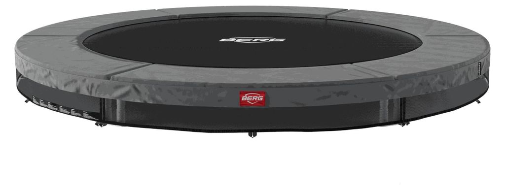 BERG Bodentrampolin Favorit InGround 270 Stahlrahmen Grau Produktbild 
