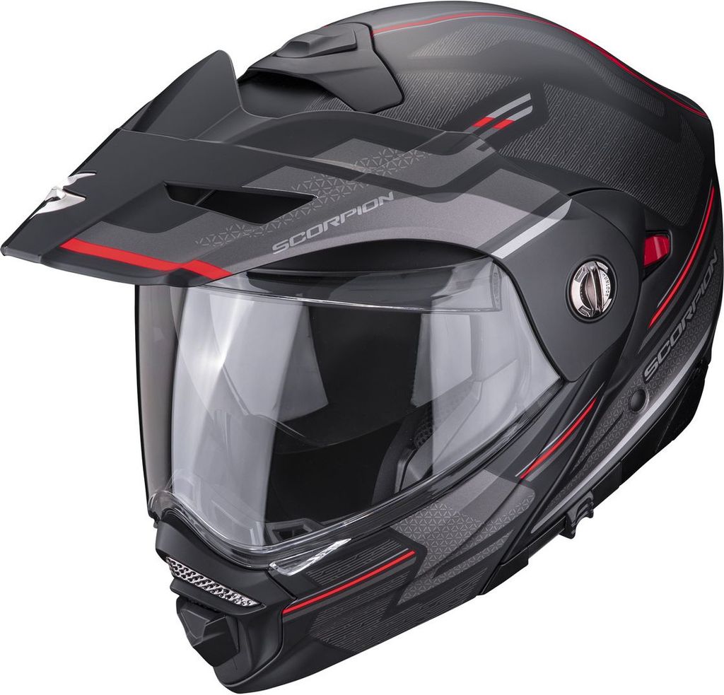 Scorpion ADX-2 Carrera Klapphelm (Black Matt/Red,L (58/59))