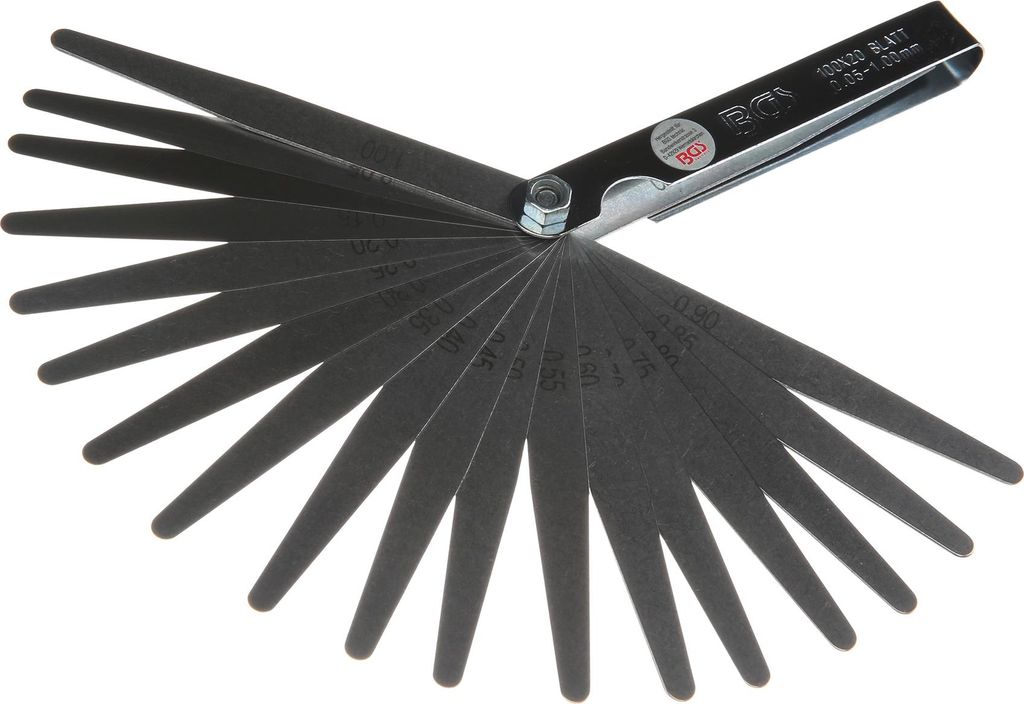 BGS 3083 Präzisions-Fühlerlehren, 20 Blatt Produktbild 