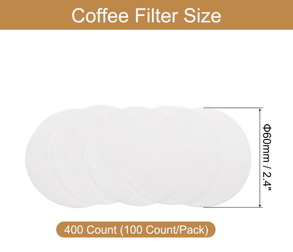 400 Stš¹ck 24" Runde Kaffeefilter Einweg-Papier-Perkolator Kaffeefilter aus naturbelassenen Holzfasern geeignet fš¹r Kaffeefilter Tropfkaffeema...