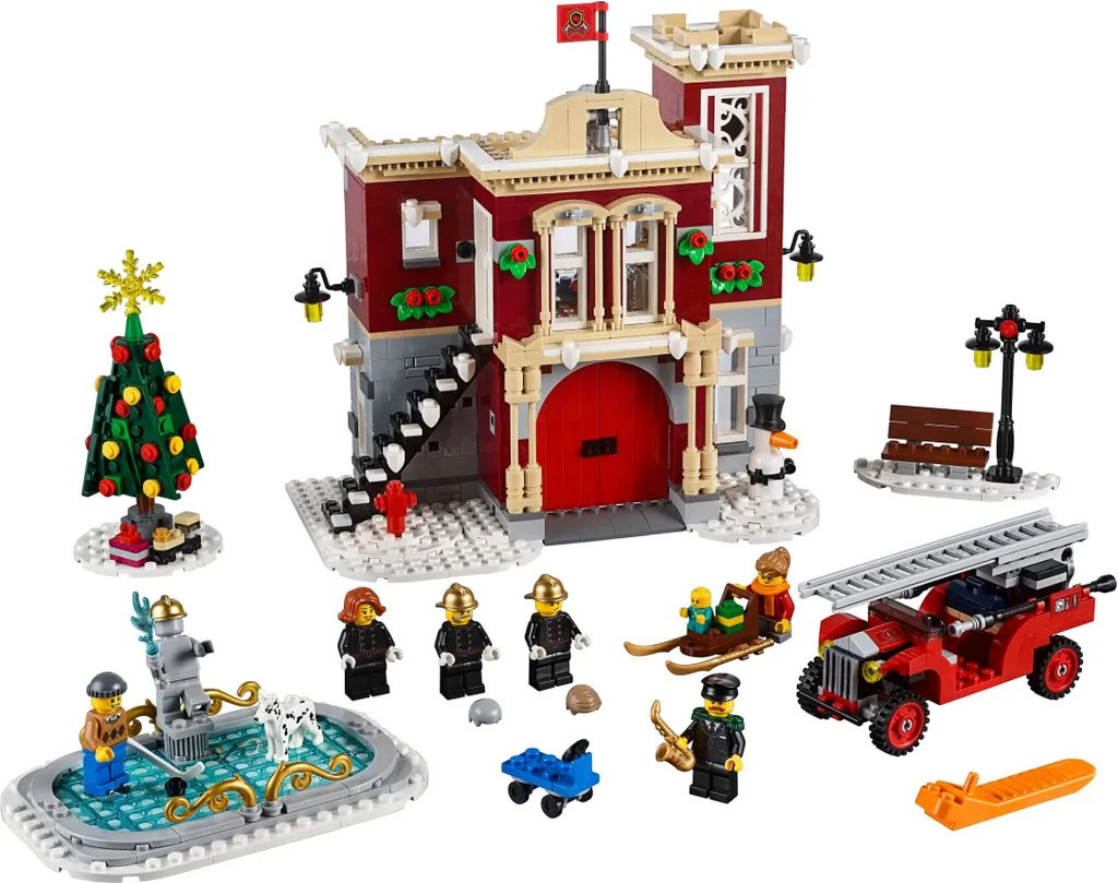 Jeu de Construction Caserne de Pompiers Hivernale LEGO 10263 Expert