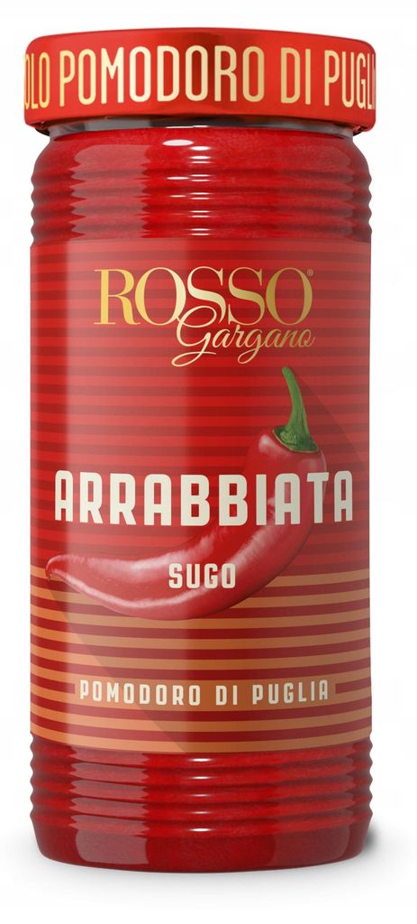 Pikantny Sos pomidorowy Sugo all'Arrabbiata 290g - Rosso Zdjęcie produktu 