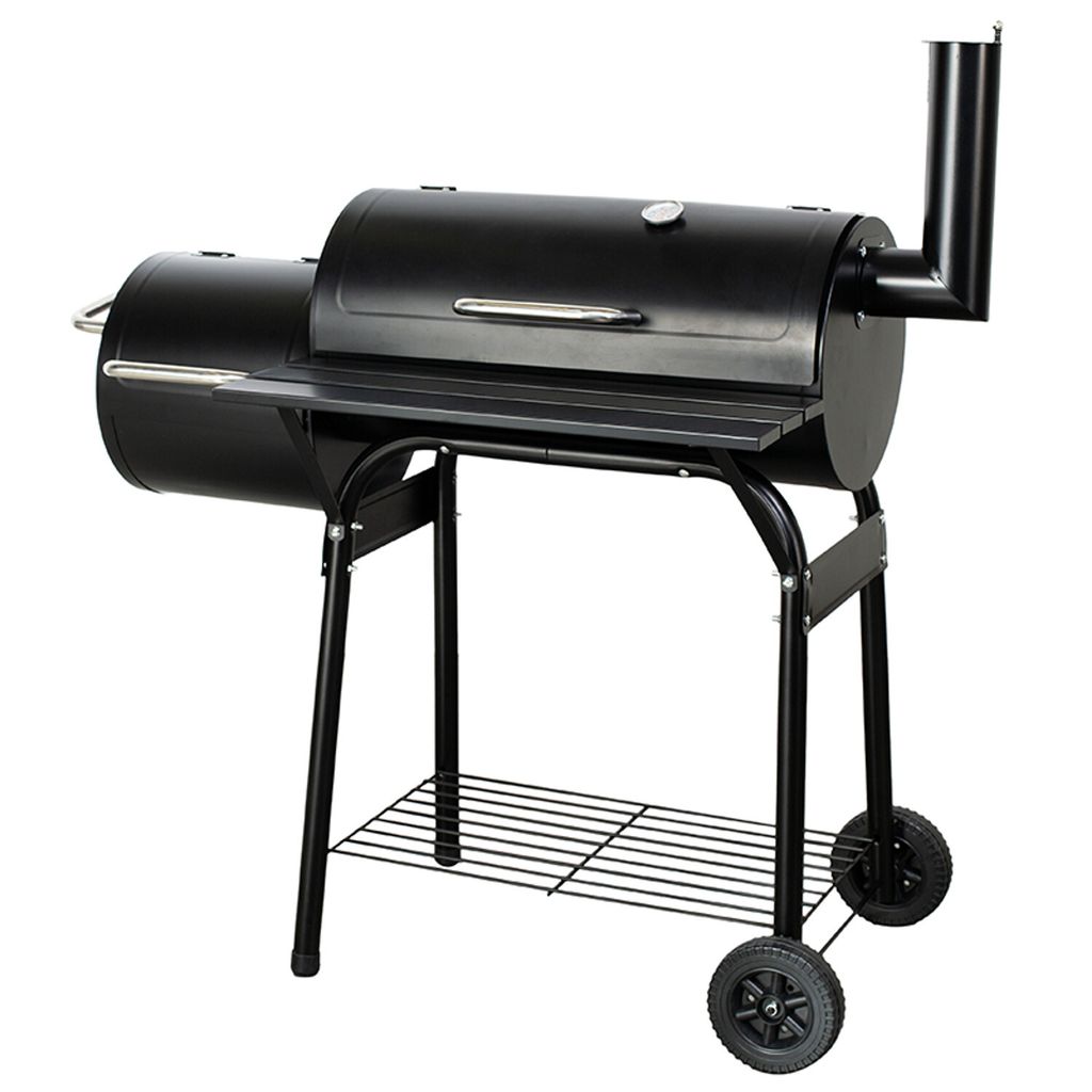 Master Grill & Party Holzkohlegrill mit Räucherkammer Lokomotive MG507A