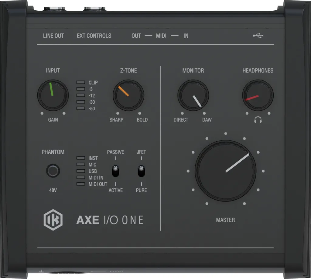 Interface IK Multimedia AXE I/O ONE pour Enregistrer Guitare sur PC Mac
